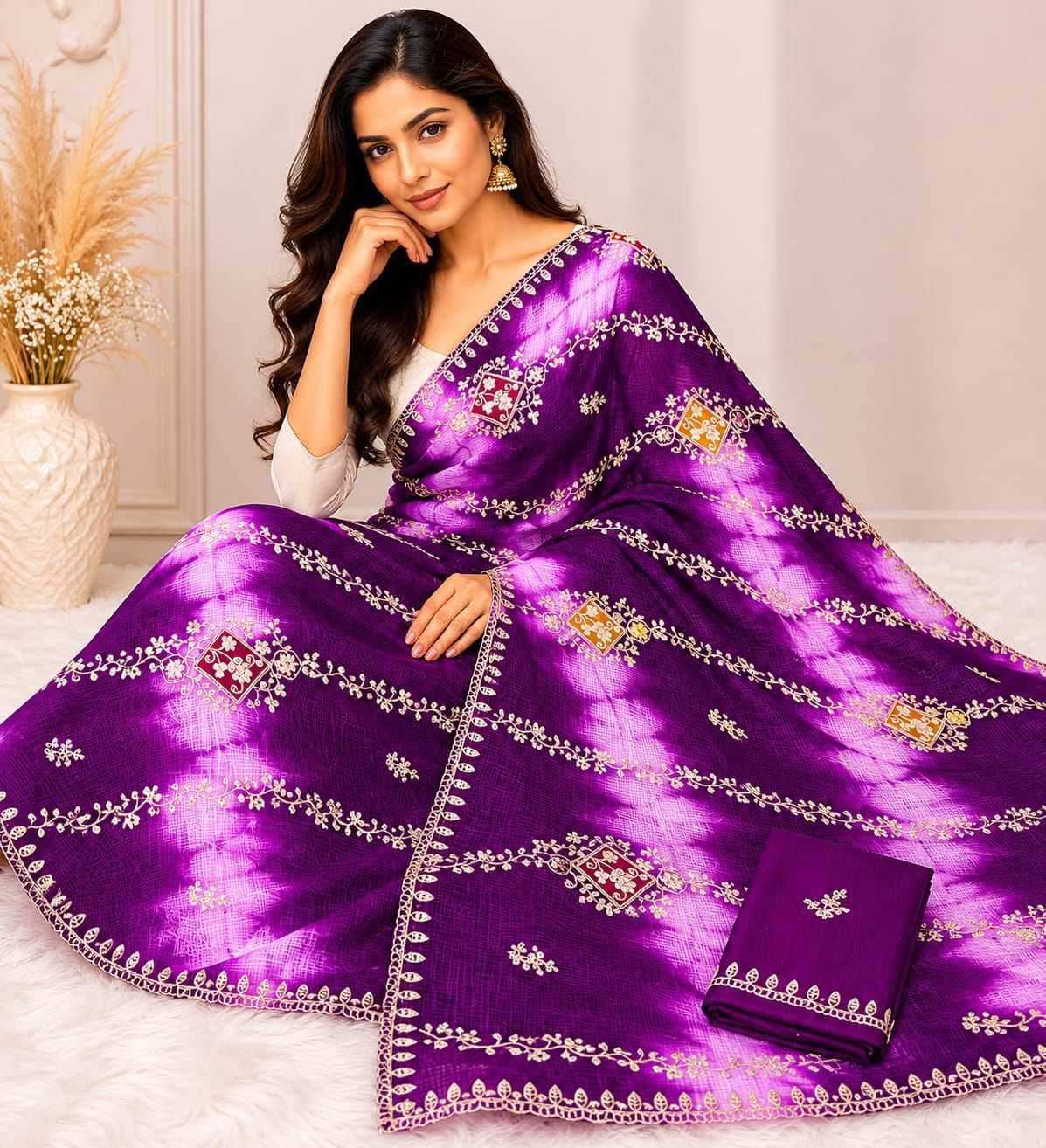 Soft Cotton Party Wear Saree