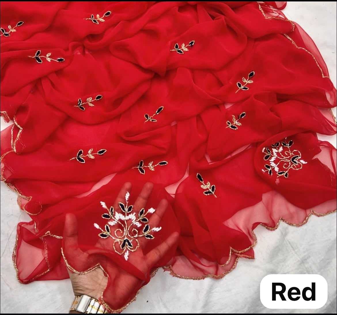 Faux Georgette Party Wear Saree