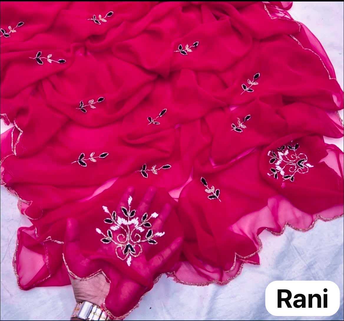 Faux Georgette Party Wear Saree