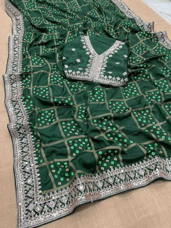 Also Heavy Chinnon Silk Sequence Saree
