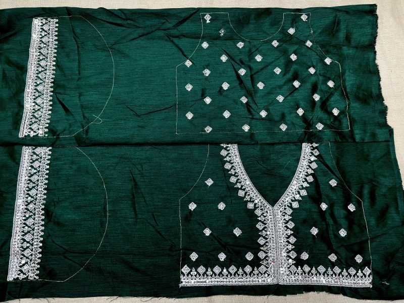 Also Heavy Chinnon Silk Sequence Saree