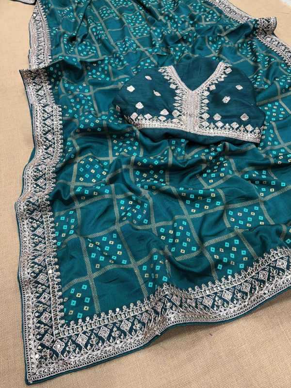 Also Heavy Chinnon Silk Sequence Saree