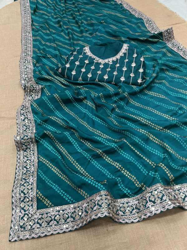 Also Heavy Chinnon Silk Sequence Saree