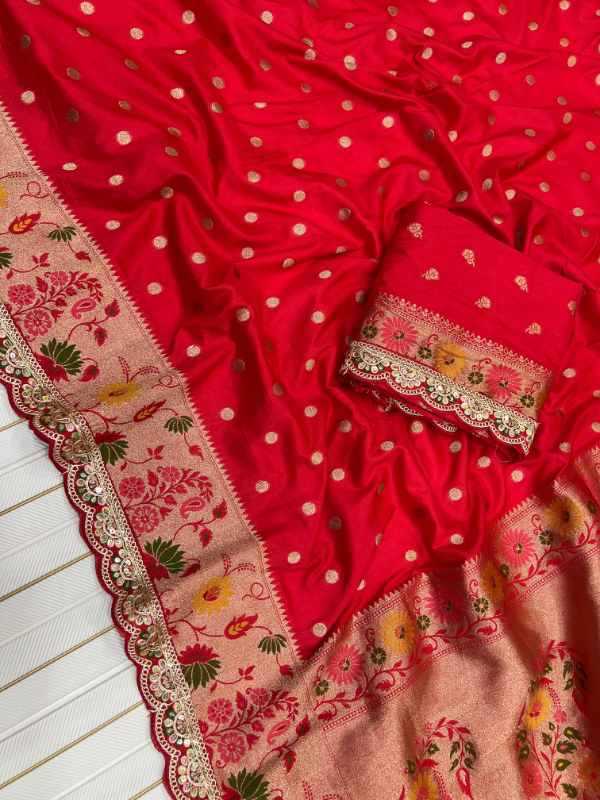 Bric Dola Silk Designer Saree