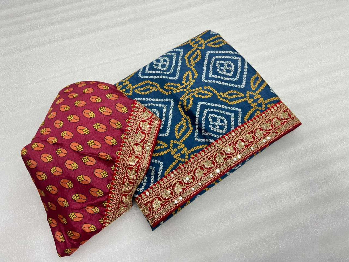Dhej Chinon Silk Designer Saree