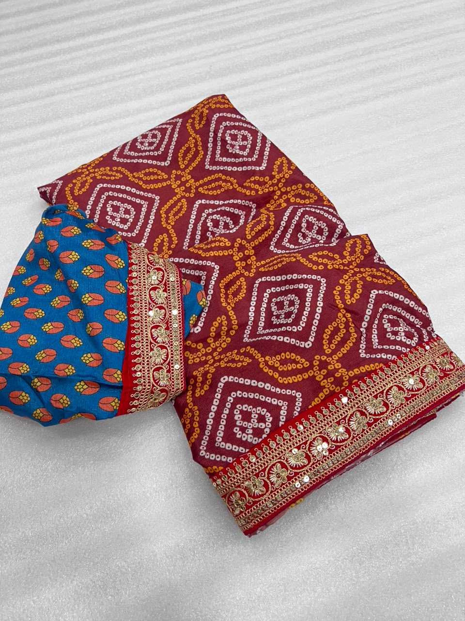Dhej Chinon Silk Designer Saree