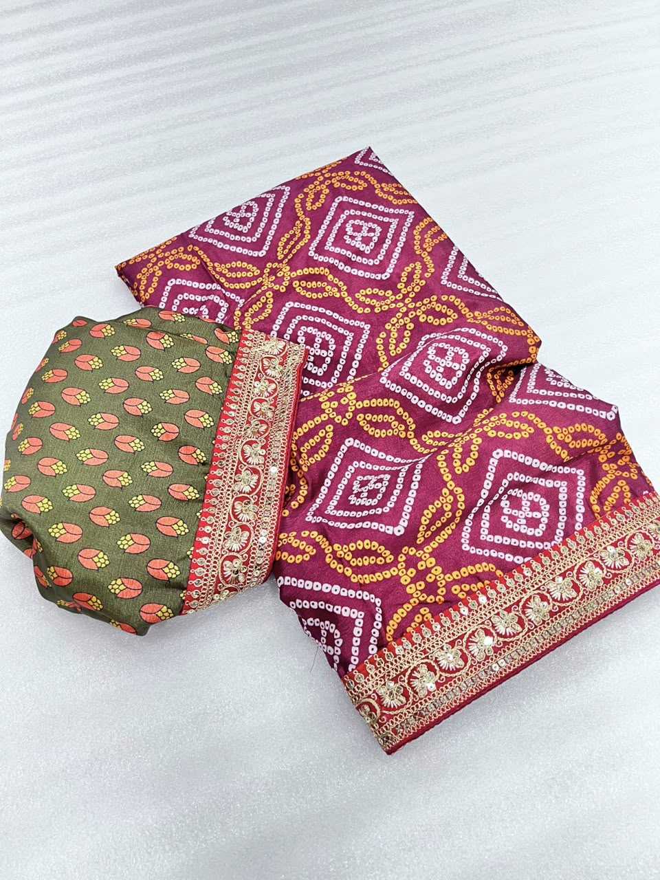 Dhej Chinon Silk Designer Saree