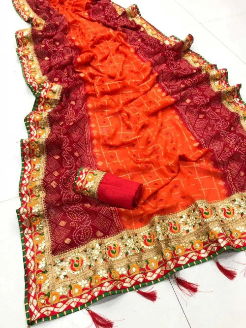 Heavy Georgette Printed Saree
