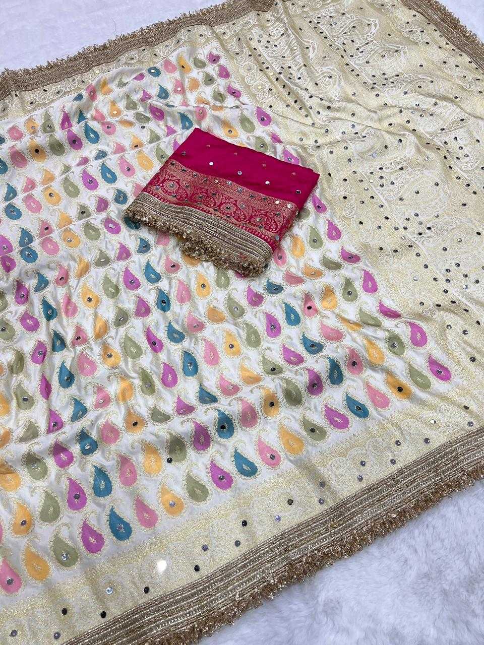 New Satin Silk Designer Saree