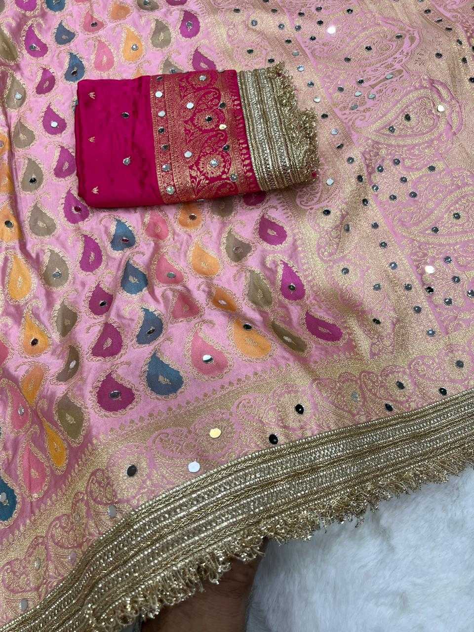 New Satin Silk Designer Saree