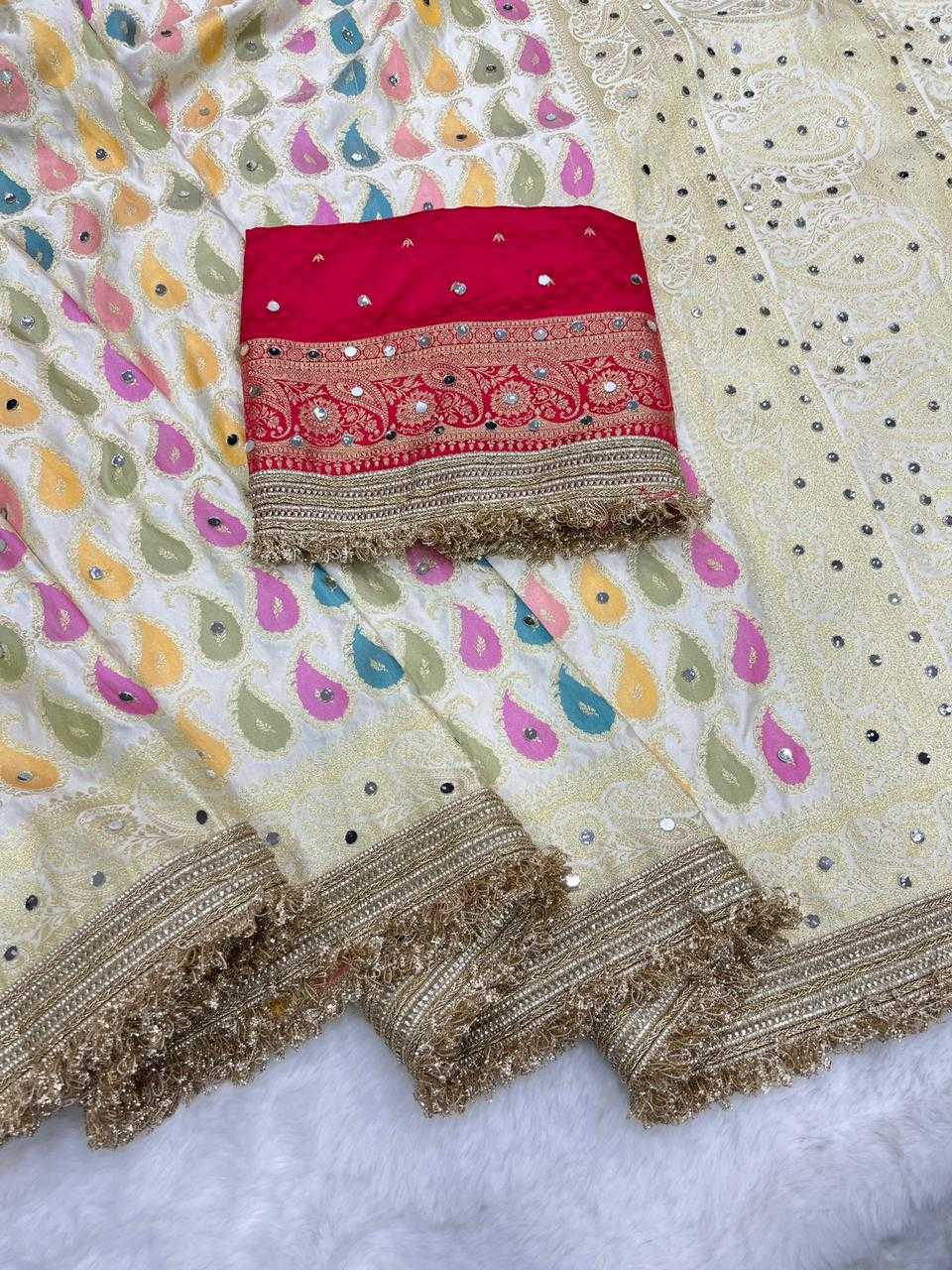 New Satin Silk Designer Saree