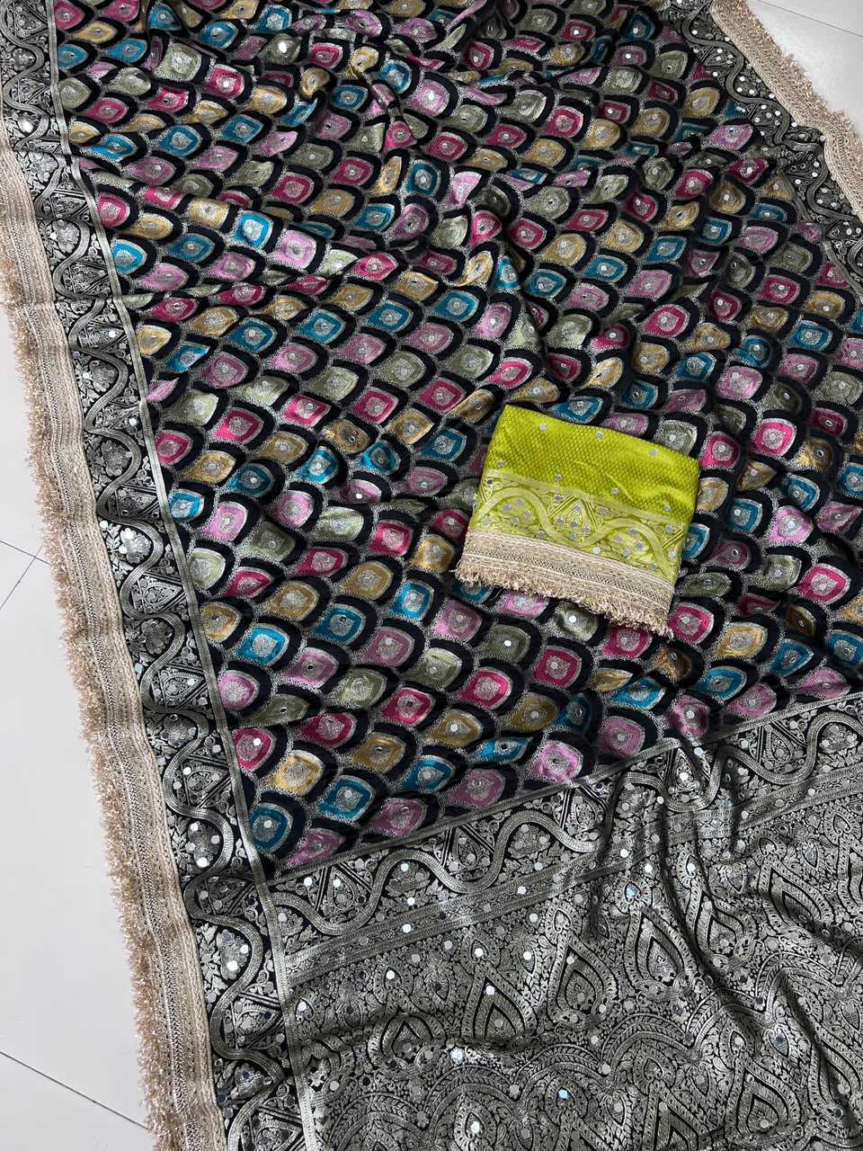 Rang Satin Silk Designer Saree