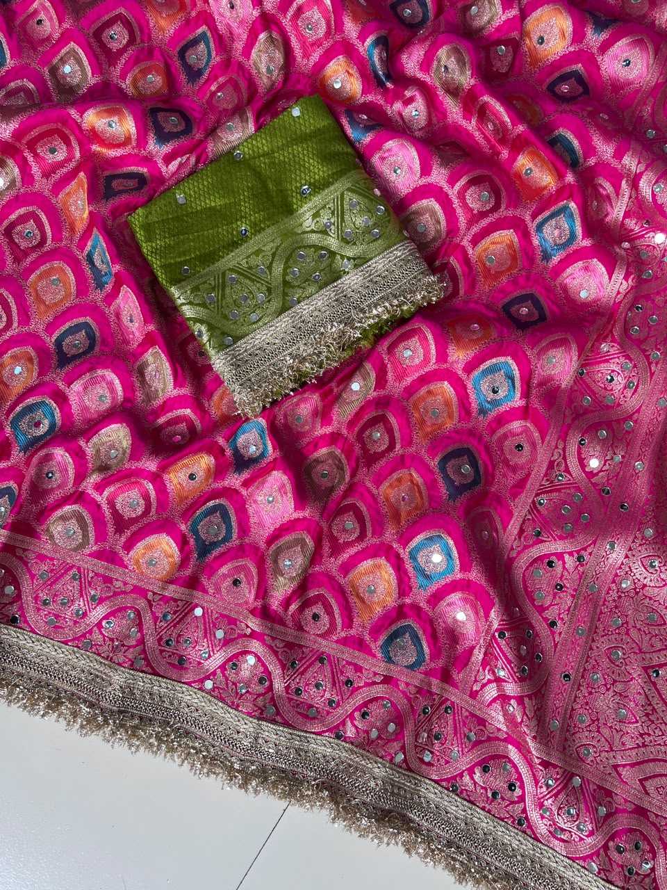 Rang Satin Silk Designer Saree