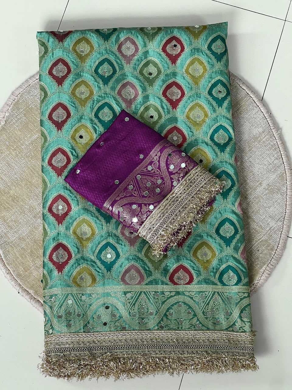 Rang Satin Silk Designer Saree