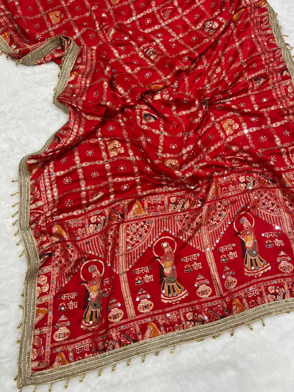 Satin Silk Designer Saree JT-150246