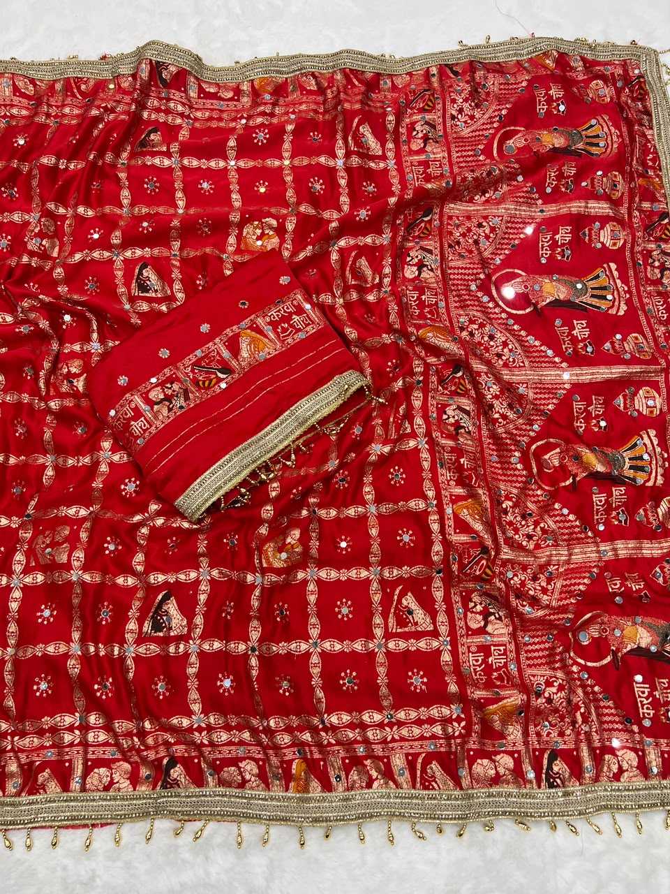 Satin Silk Designer Saree JT-150246
