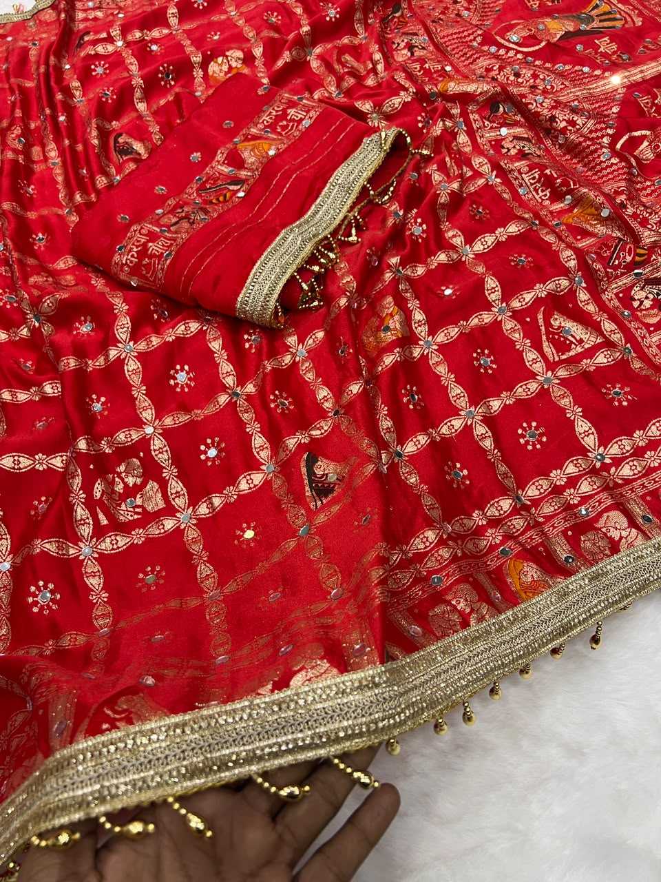 Satin Silk Designer Saree JT-150246