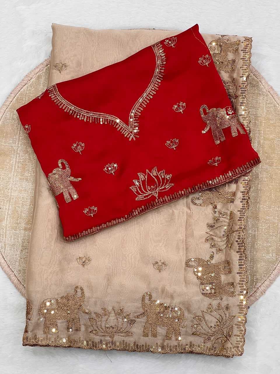 Shown Rangoli Silk Designer Saree