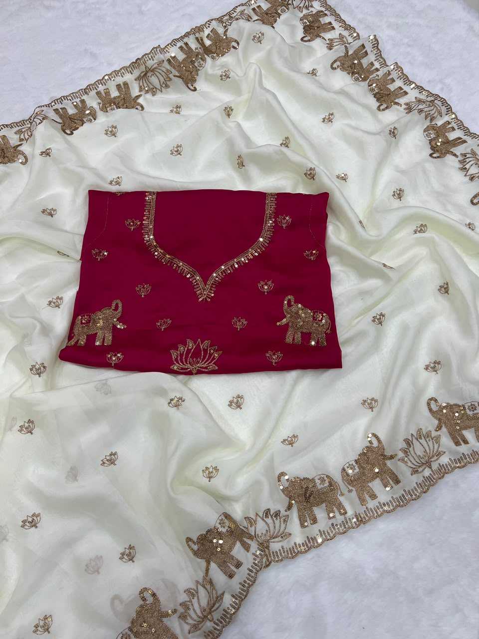 Shown Rangoli Silk Designer Saree