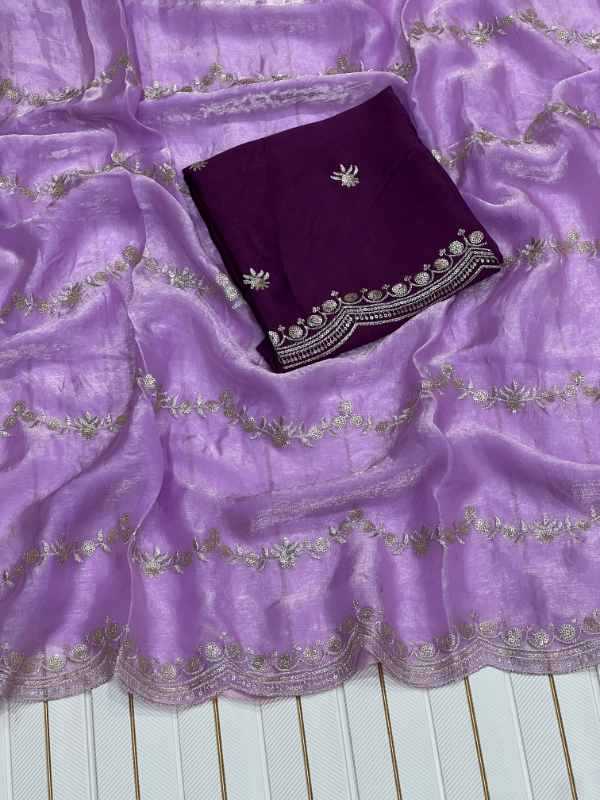 Space Silk Sequence Saree