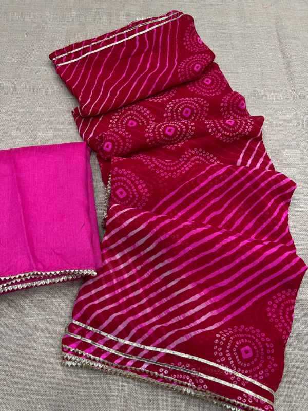 Work Georgette Fancy Saree