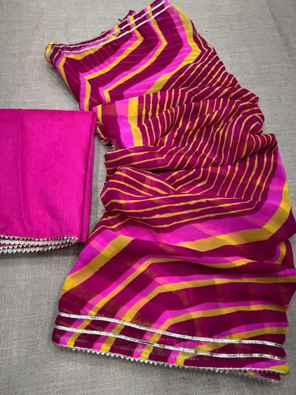 Work Georgette Fancy Saree