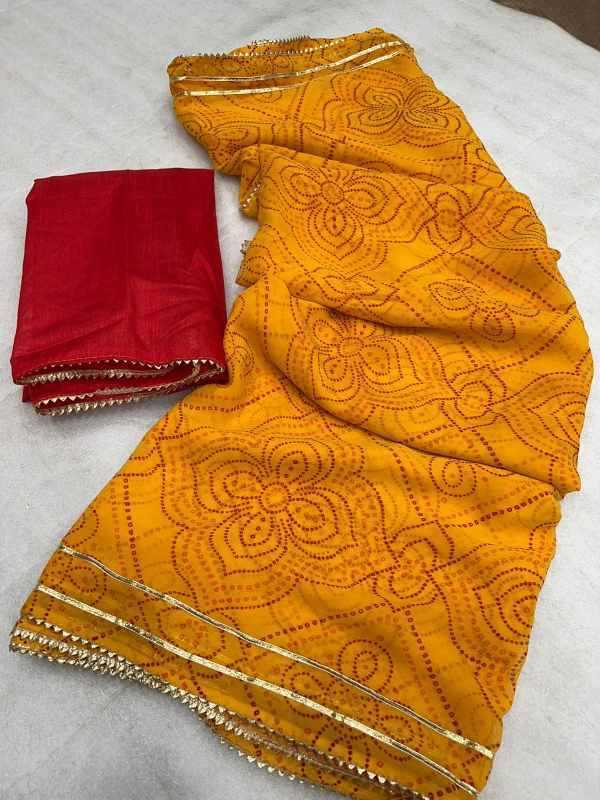 Work Georgette Fancy Saree