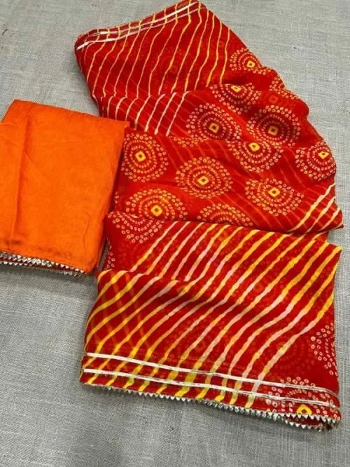 Work Georgette Fancy Saree