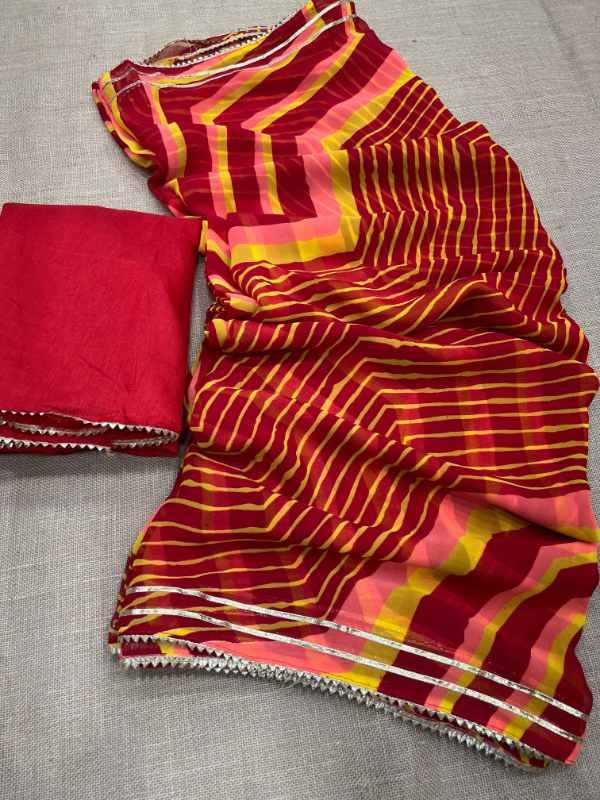 Work Georgette Fancy Saree