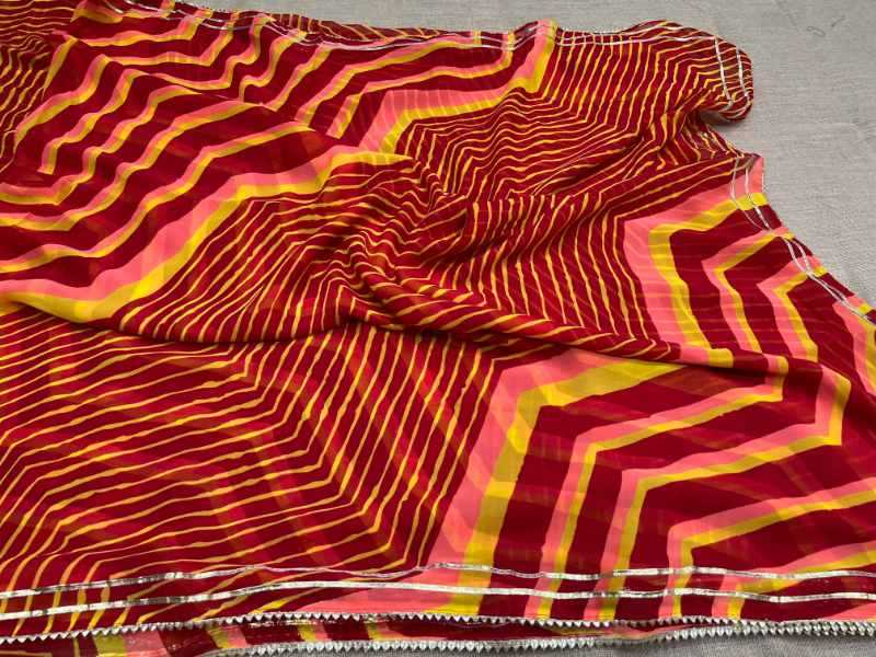 Work Georgette Fancy Saree