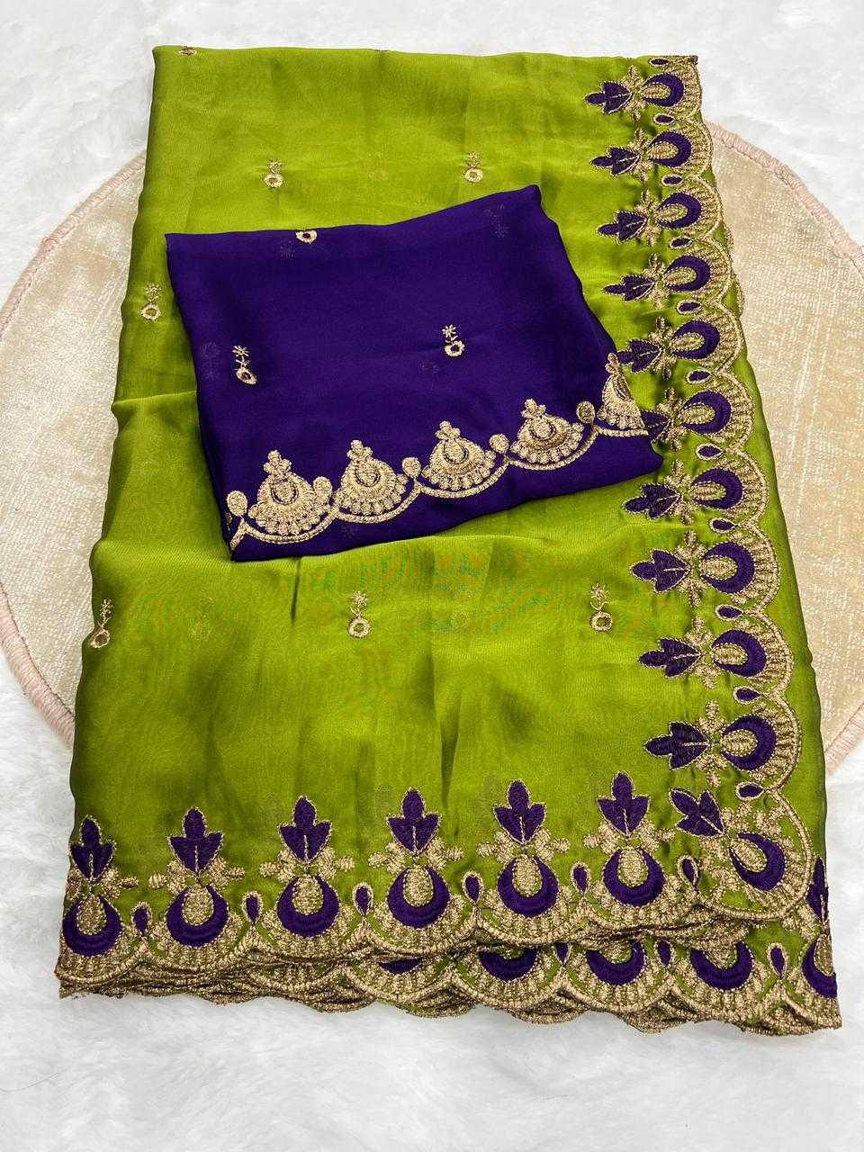 Work Rangoli Silk Designer Saree