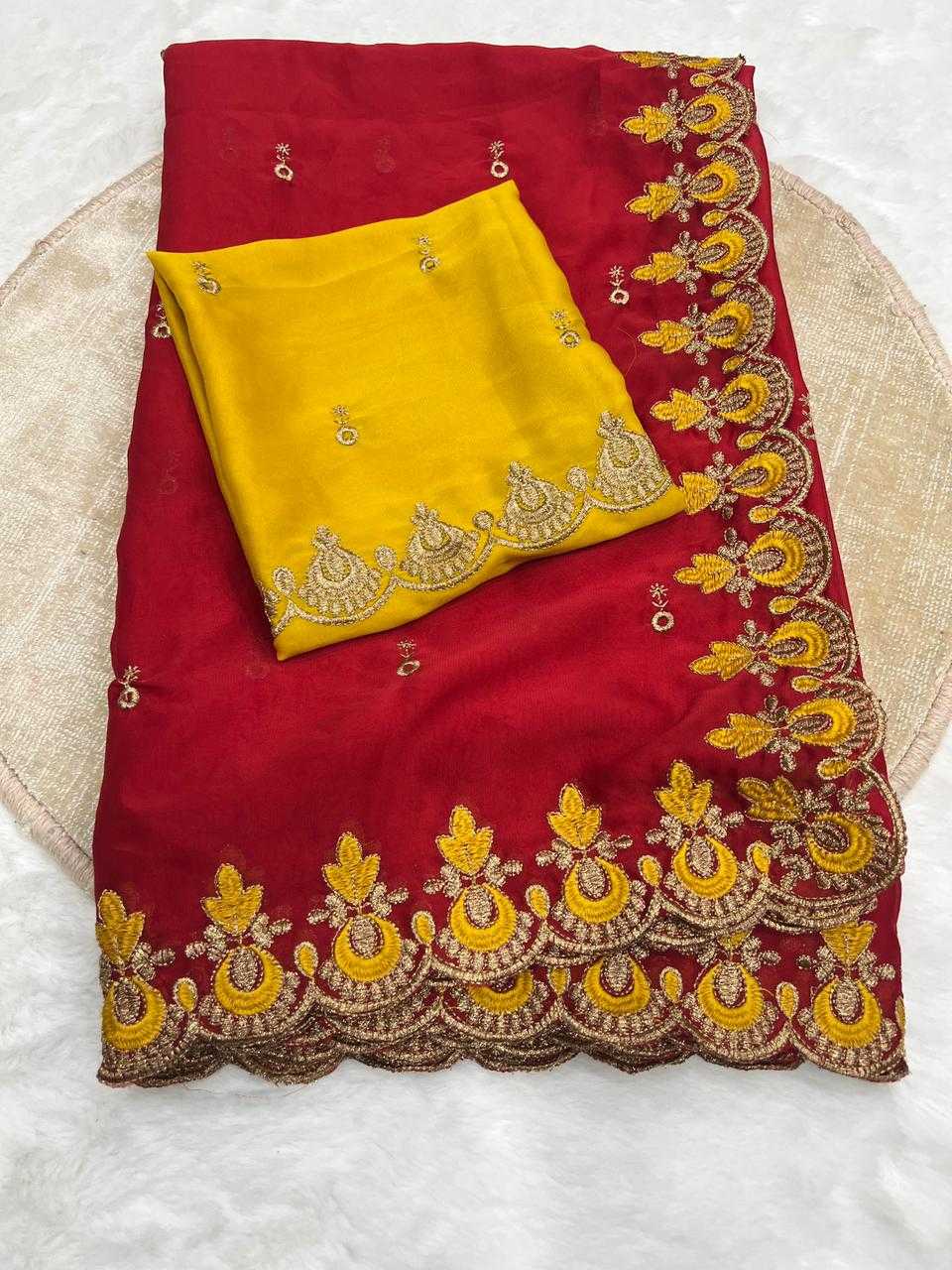 Work Rangoli Silk Designer Saree