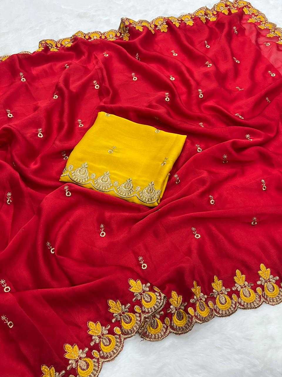 Work Rangoli Silk Designer Saree