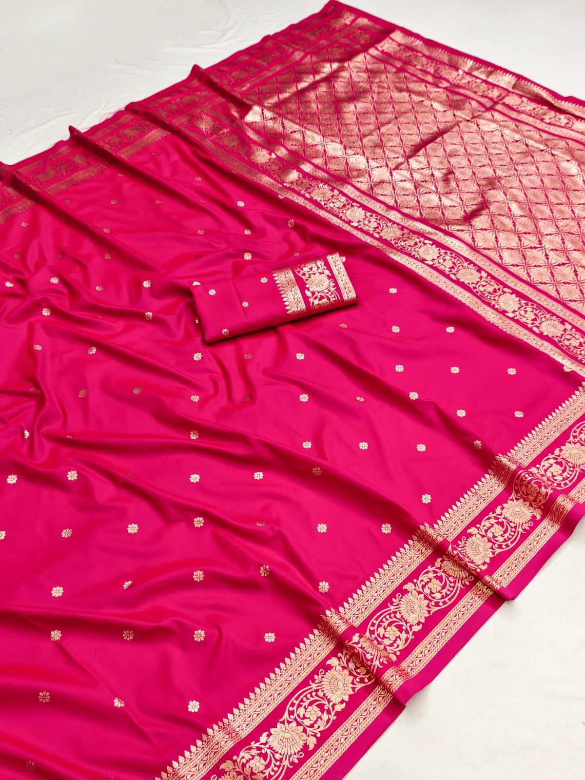 Banarasi Soft Silk Saree in Green