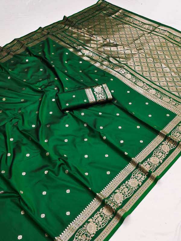 Banarasi Soft Silk Saree in Green