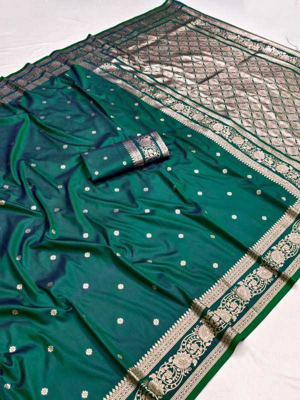 Banarasi Soft Silk Saree in Green