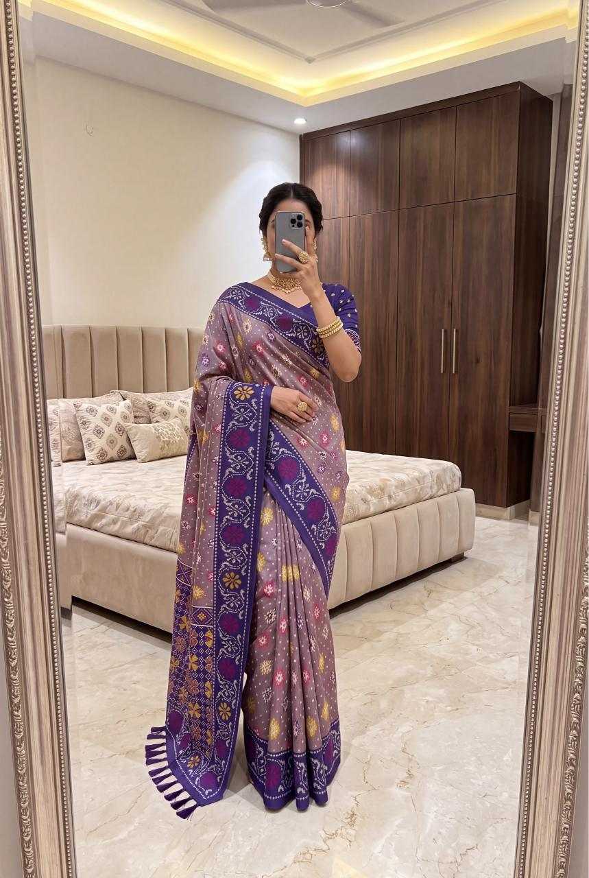 Aakshika Soft Silk Patola Saree