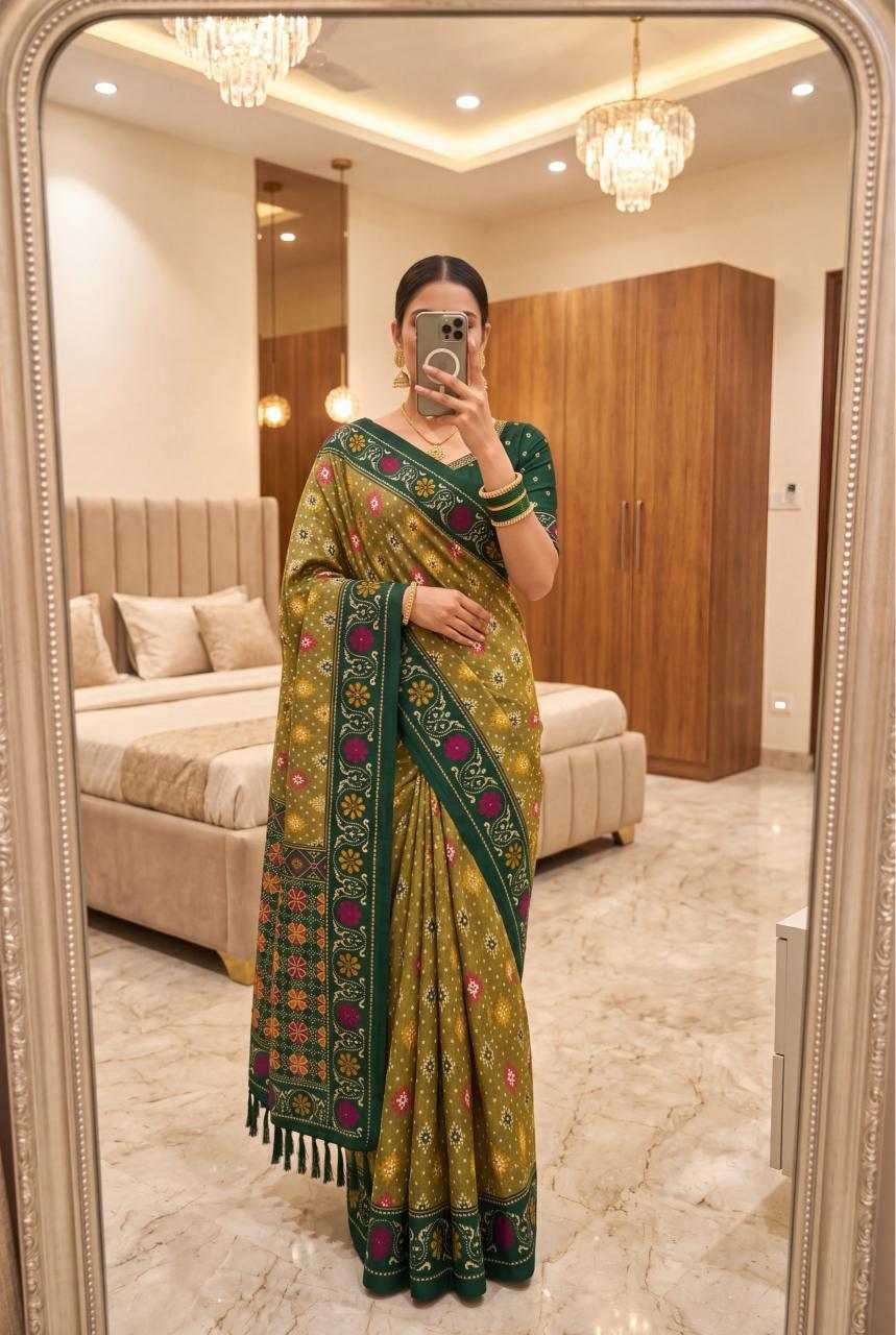 Aakshika Soft Silk Patola Saree