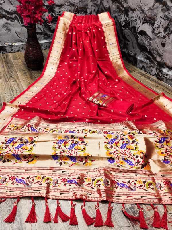 Bindi Soft Silk Designer Saree