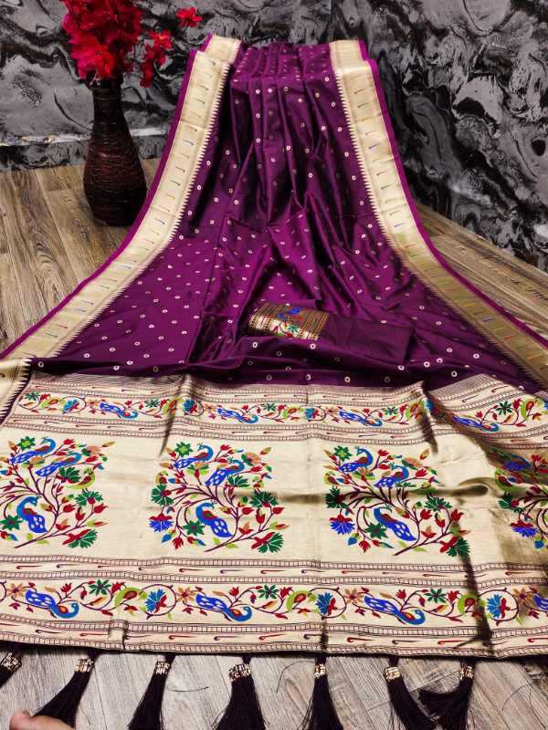Bindi Soft Silk Designer Saree