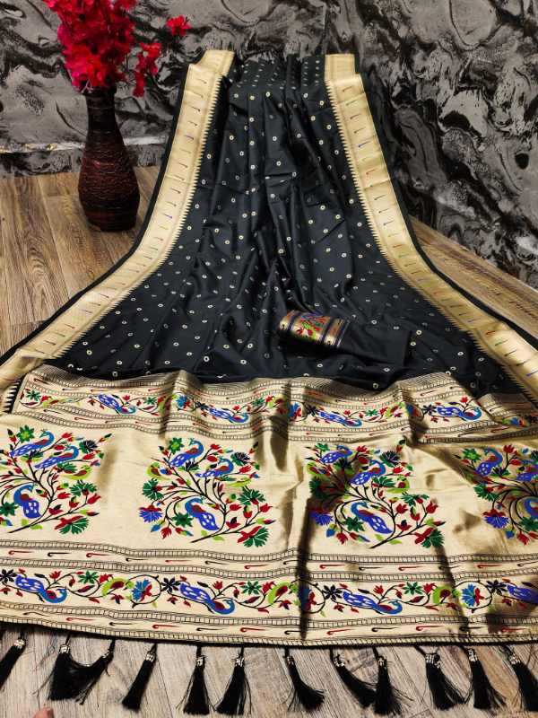 Bindi Soft Silk Designer Saree
