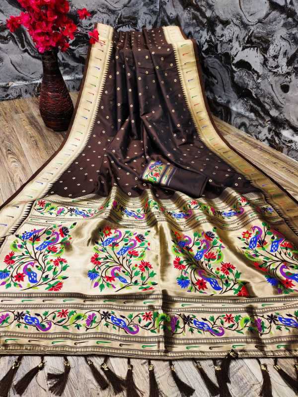 Bindi Soft Silk Designer Saree