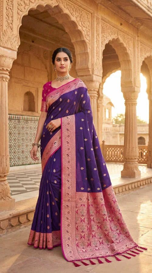 Diya Banarasi Soft Silk Saree