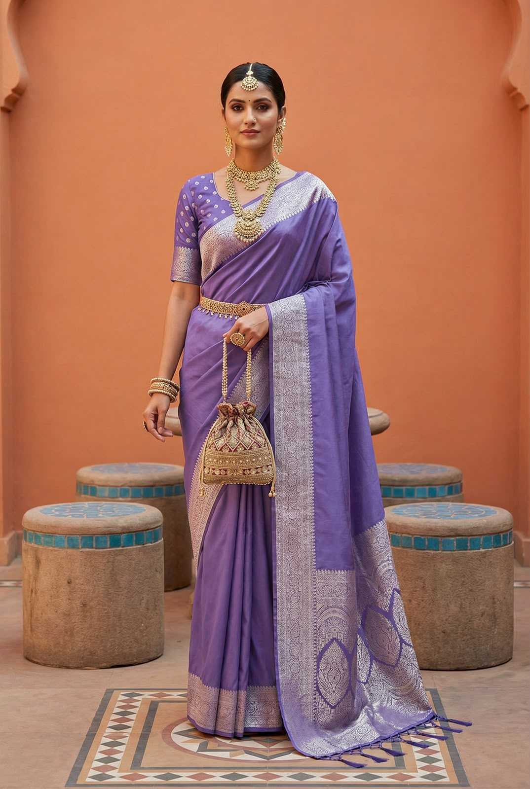 Gala Banarasi Soft Silk Saree