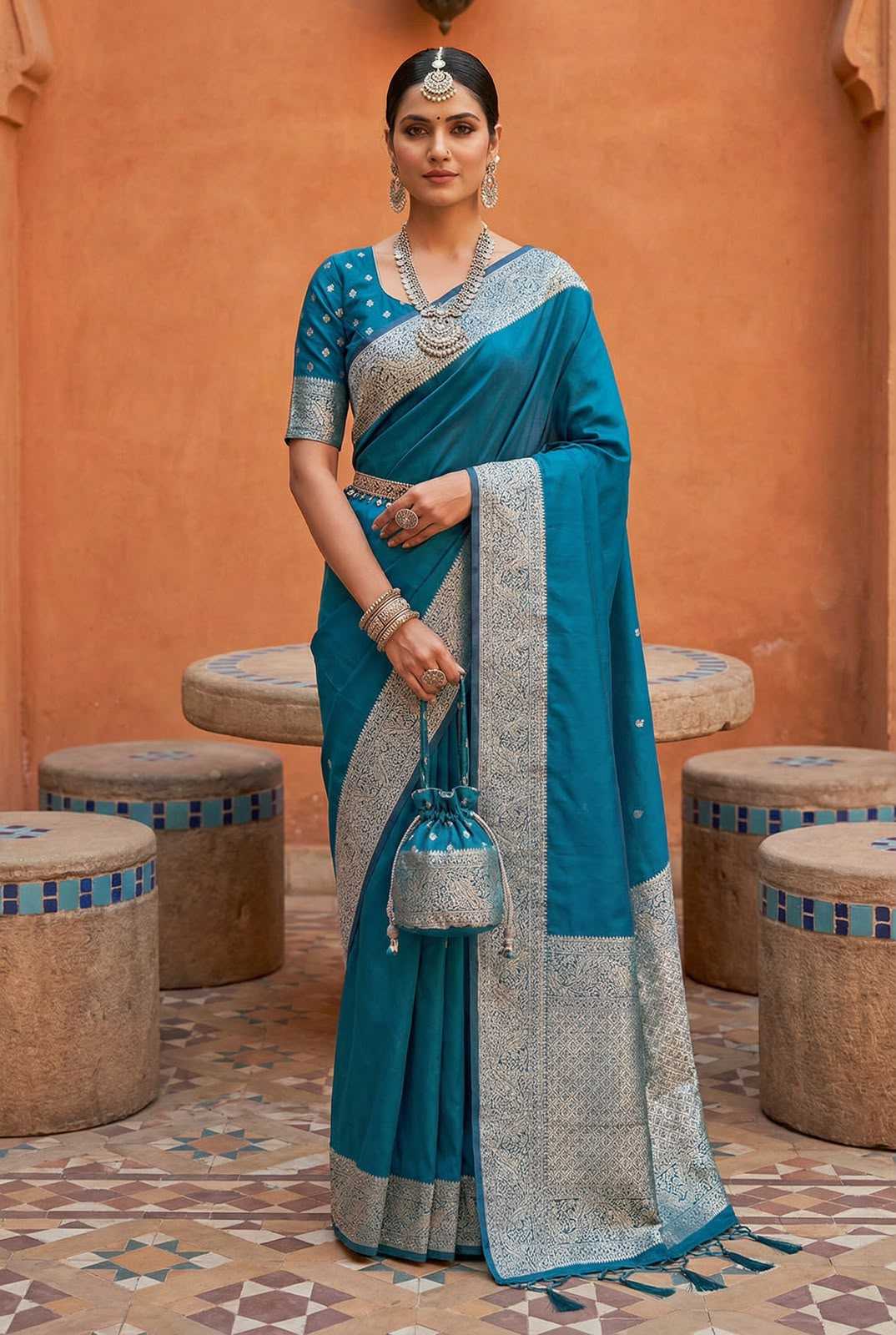 Gala Banarasi Soft Silk Saree
