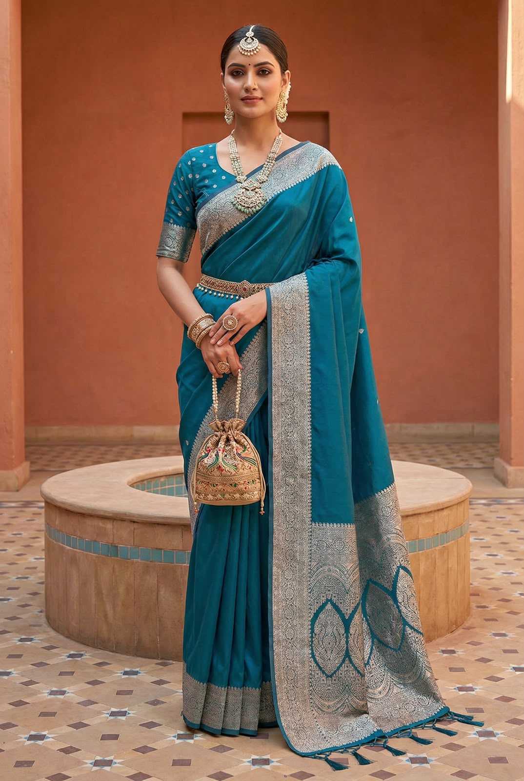 Gala Banarasi Soft Silk Saree