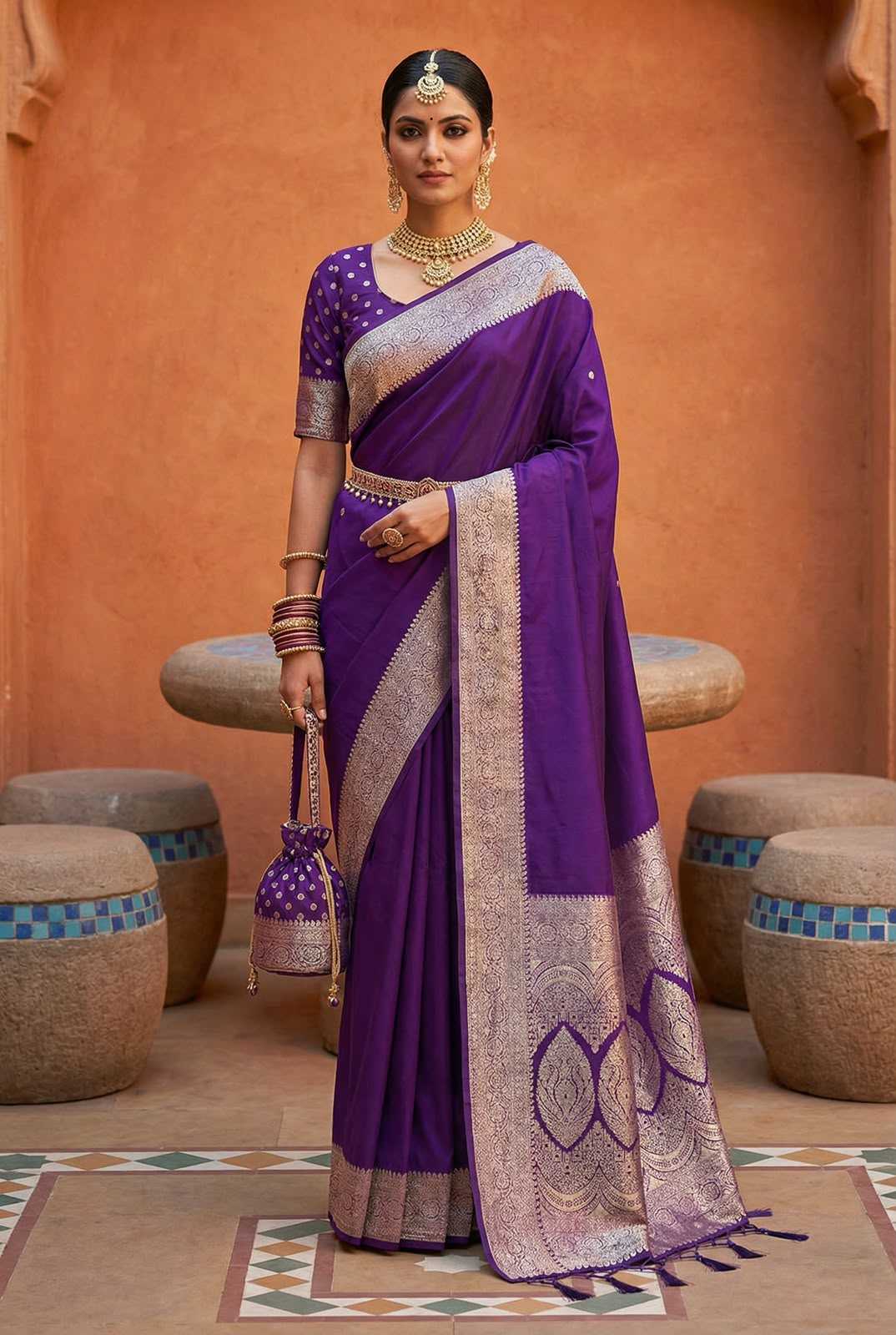 Gala Banarasi Soft Silk Saree