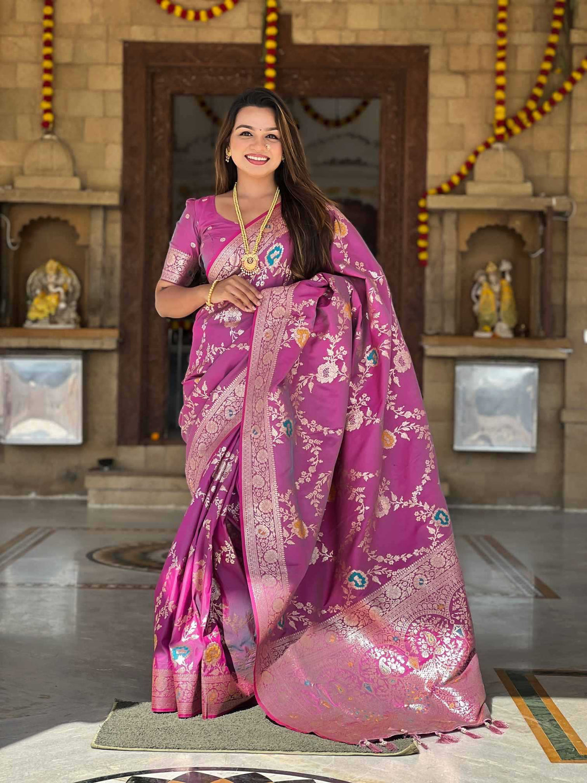 Gulaab Banarasi Soft Silk Saree