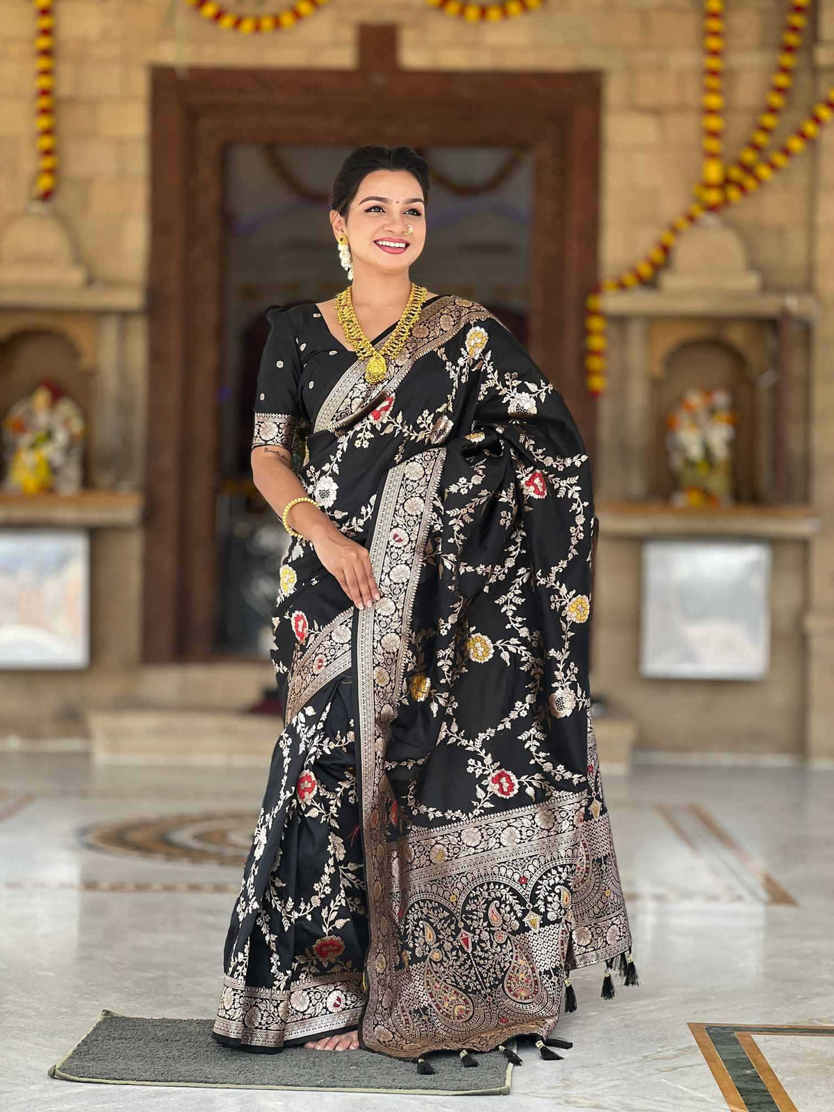 Gulaab Banarasi Soft Silk Saree