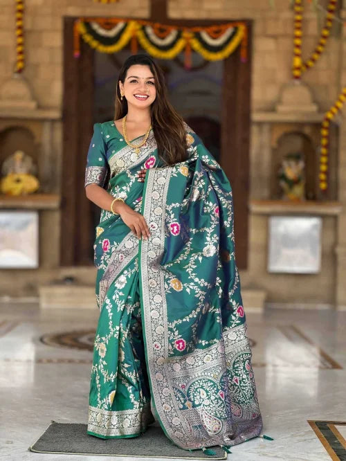 Gulaab Banarasi Soft Silk Saree